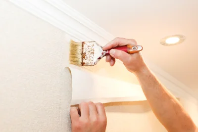 Pose de papier peint à Vimines — revêtements muraux et toiles de verre
